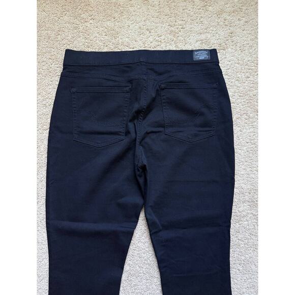 Signature Gold Levi Strauss Totally Shaping Pull On Skinny Black Womens 14 Short - Picture 6 of 11